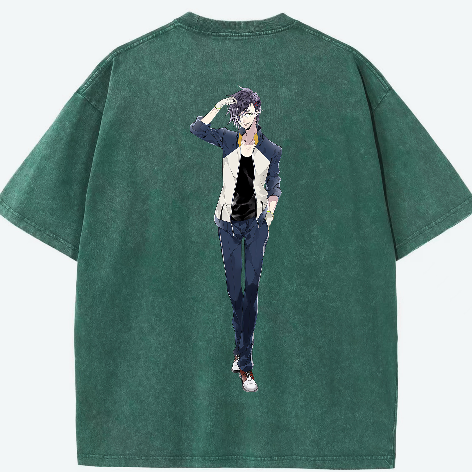 （画像用） 刀剣乱舞 Touken Ranbu 綿100% ヴィンテージ風 半袖Tシャツ（背面プリント）